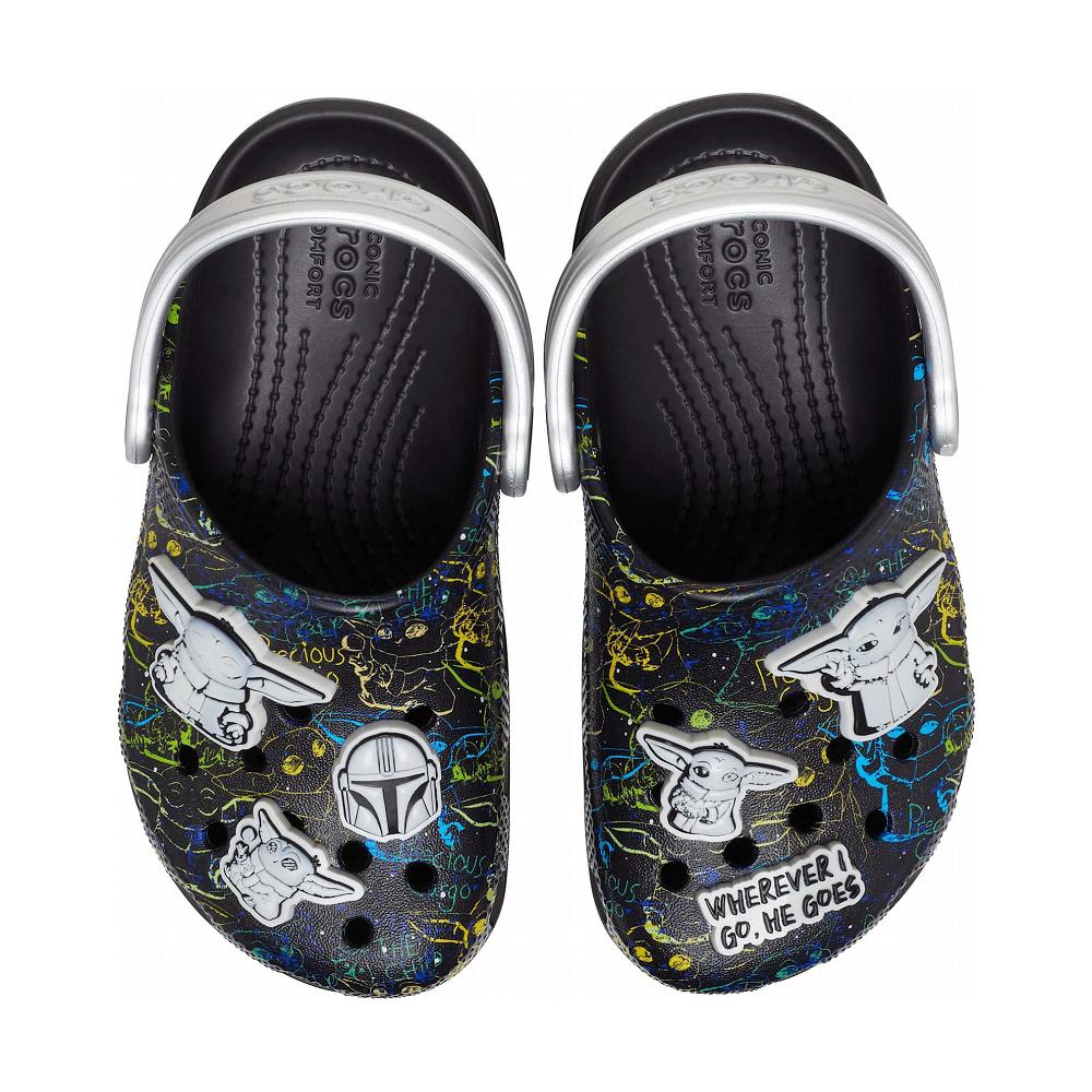 Black Boys' Crocs Classic Grogu™ Clogs | NZ 1355EBCX